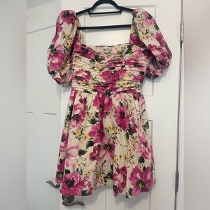 Abercrombie & Fitch Emerson Puff Sleeve Mini Dress